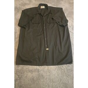 Dickies Mens 3XL Black Short Sleeve Work Shirt 1574 Button Up Legend in Work